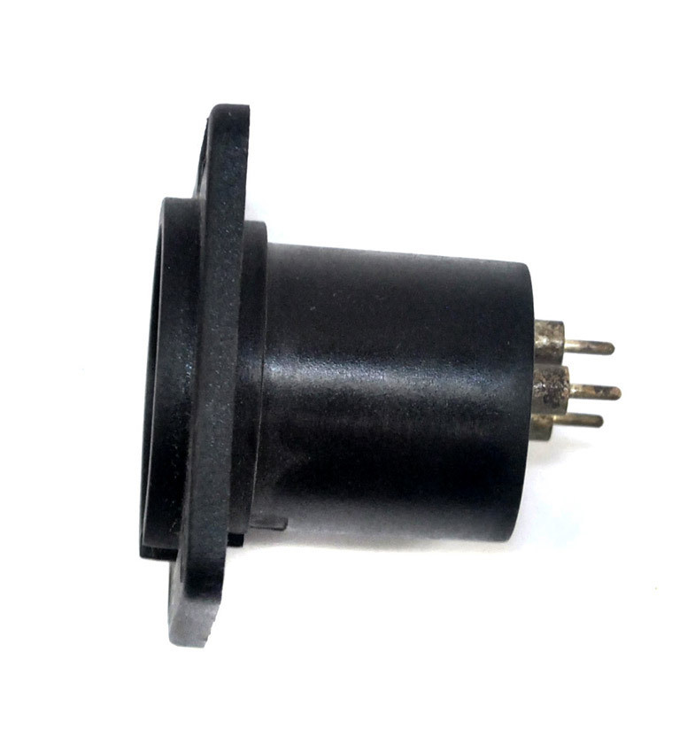 Leem 3-Pin Male XLR Panel Mount Connector - 1pk