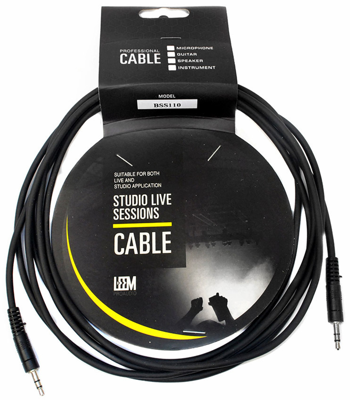 Leem 10ft Interconnect Cable (3.5mm Straight TRS - 3.5mm Straight TRS)