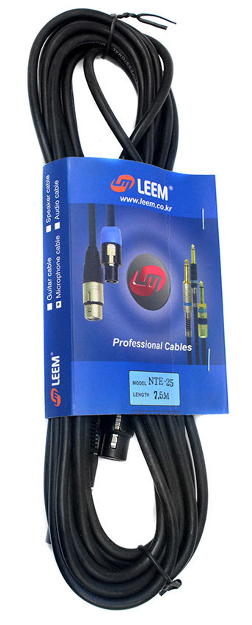 Leem 25ft Platinum Series Microphone Cable (XLR Male - XLR Female)