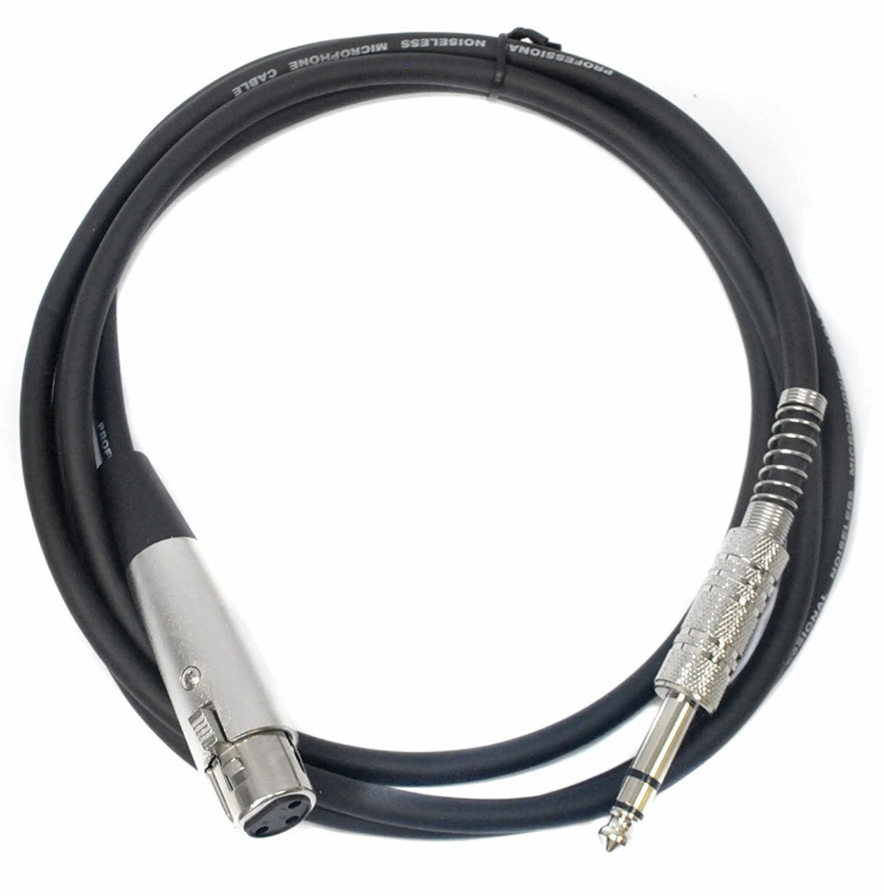 Leem 6ft Microphone Cable (1/4" Straight TRS - XLR Female)