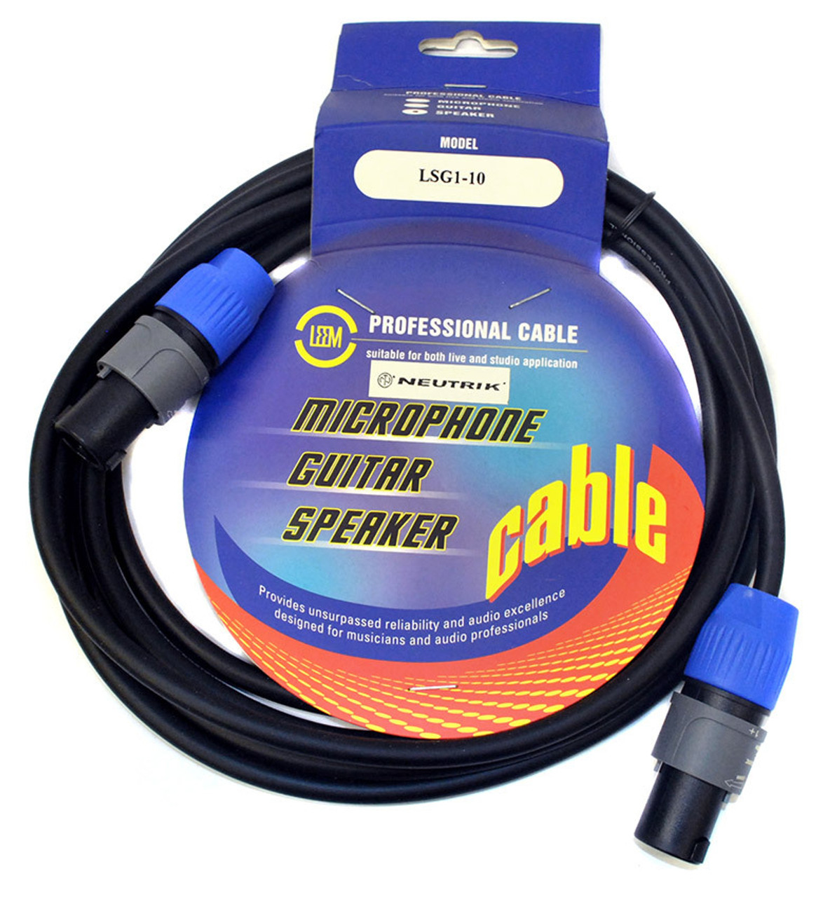 Leem 10ft Speaker Cable (Speakon Female - Speakon Female)