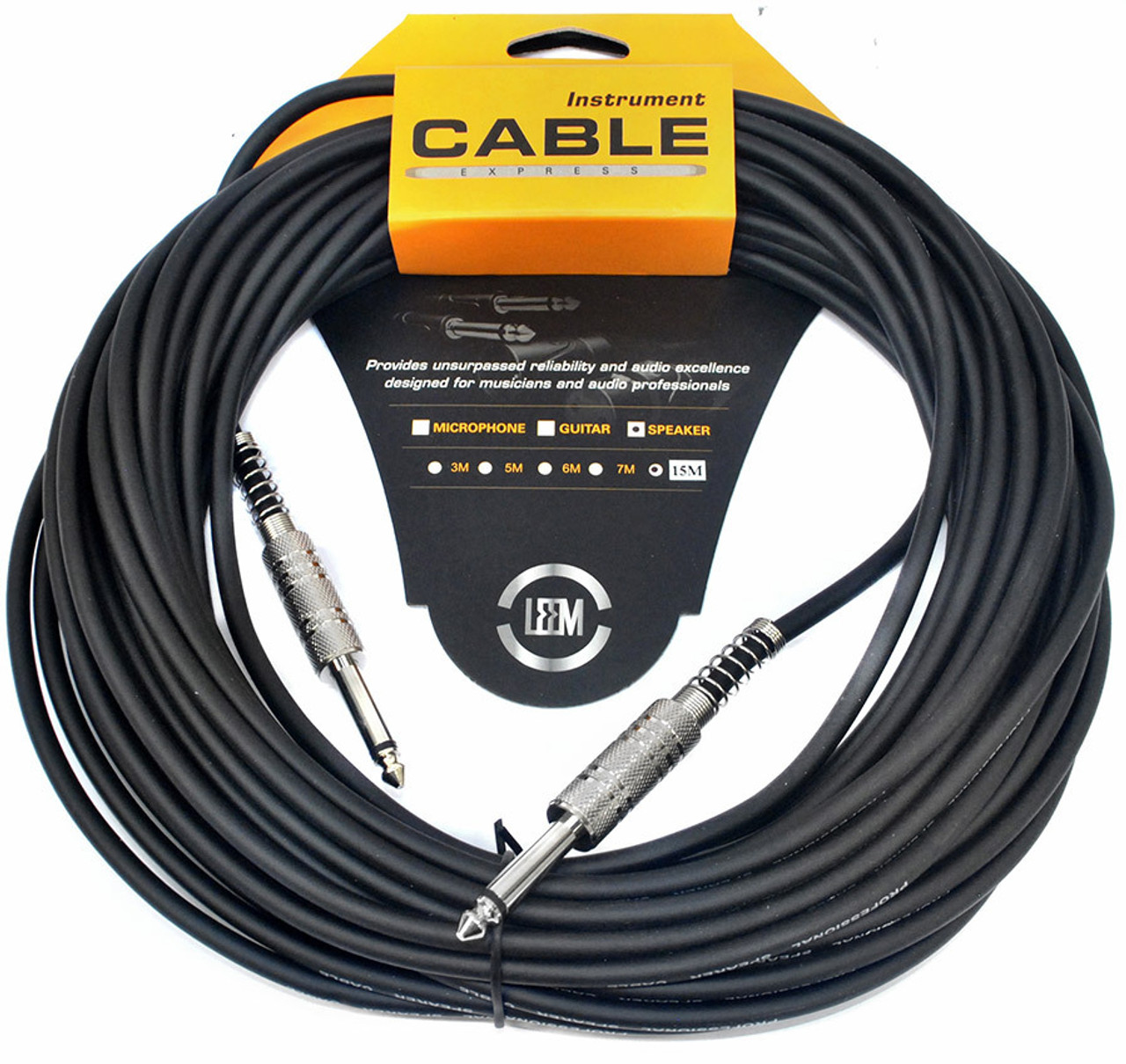 Leem 50ft Speaker Cable (1/4" Straight TS - 1/4" Straight TS)