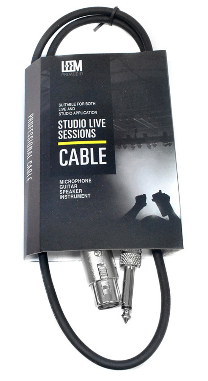 Leem 3ft Speaker Cable (1/4" Straight TS - XLR Female)