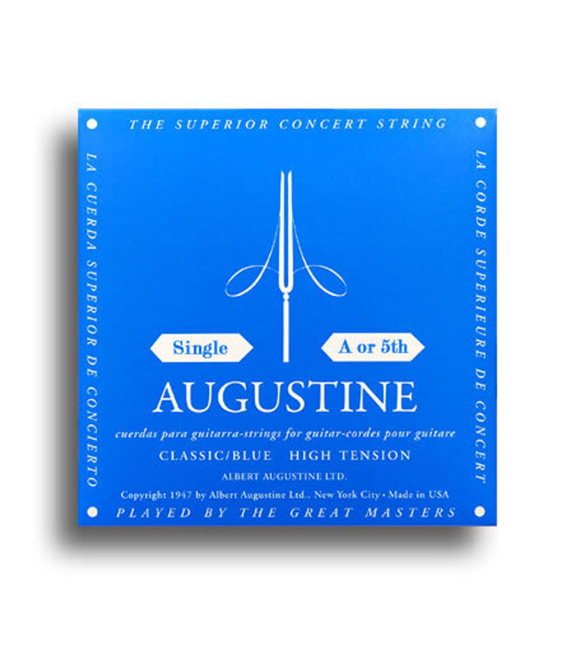 Augustine Classic Blue High Tension (A-5th) Single Classical Guitar String