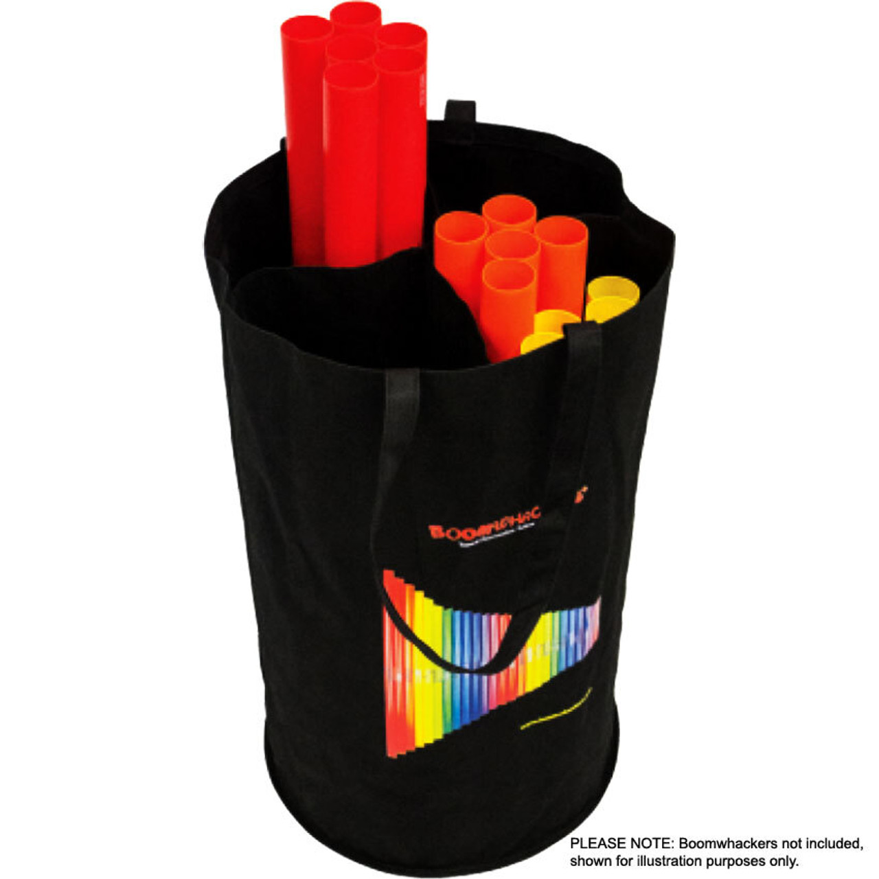 Boomwhackers Tote Bag holds up to 56 Boomwhacker Tubes
