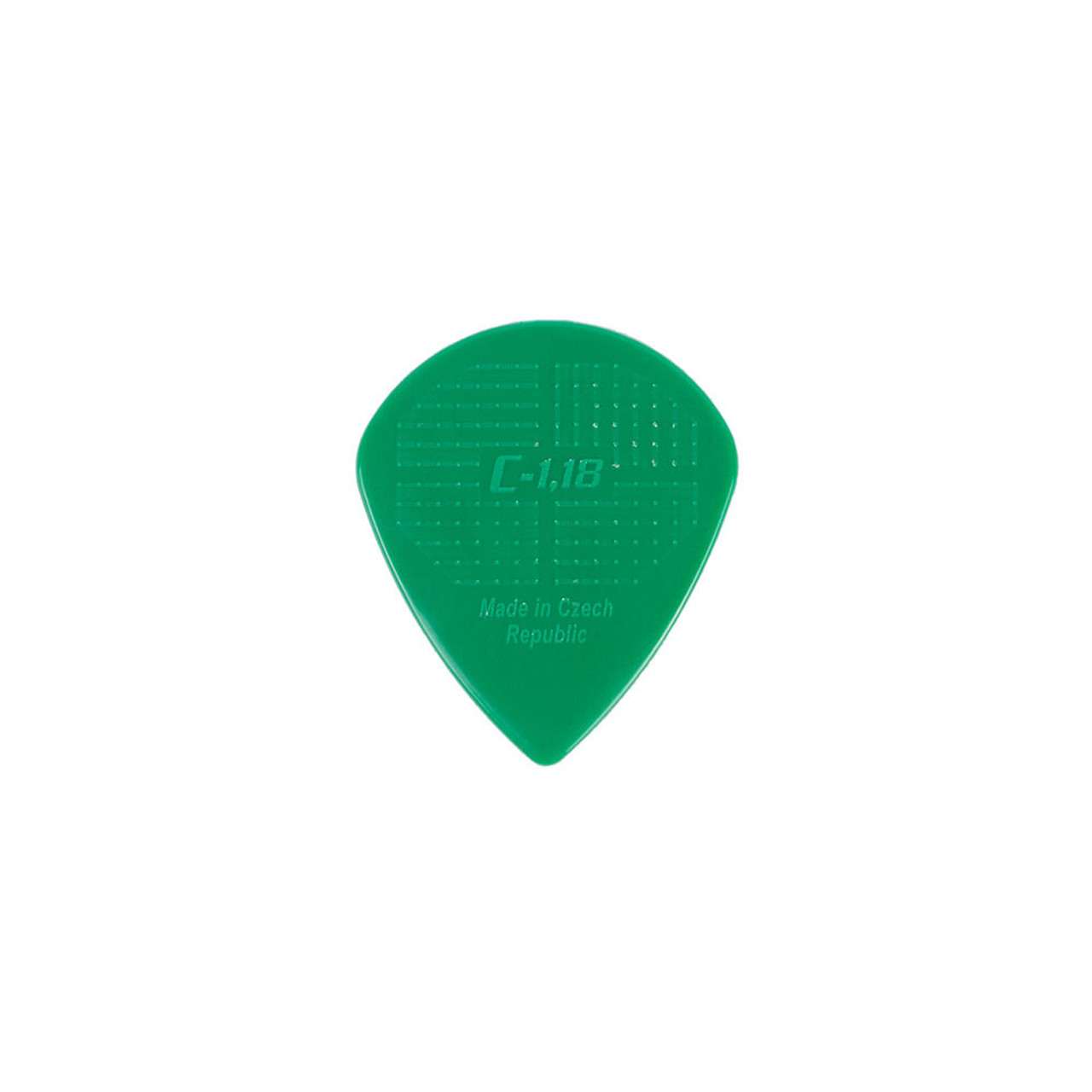 Janicek D-Grip Jazz-C Series Pick in Dark Green (1.18mm) -36pk