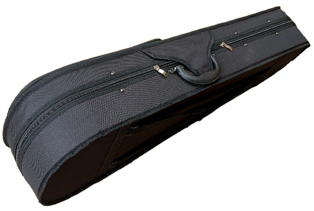 MBT Semi-Hard Shaped 1/2 Size Violin Case in Black