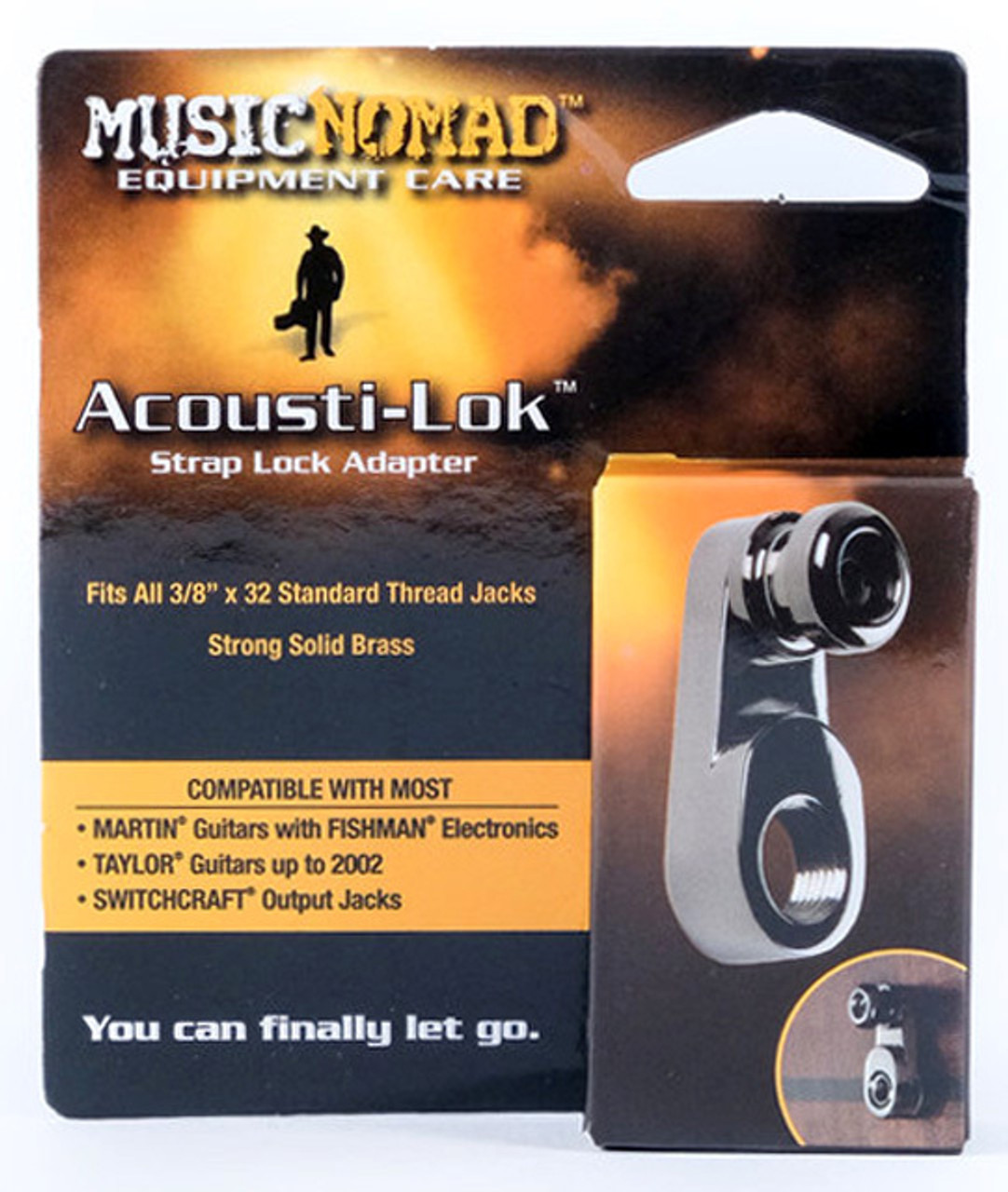 Music Nomad Acousti-Lok Strap Lock Adapter for Standard Output Jacks