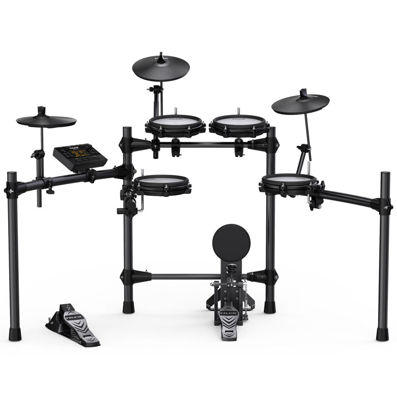 NU-X DM210 Portable 8-Piece Electronic Drum Kit with All Mesh Heads