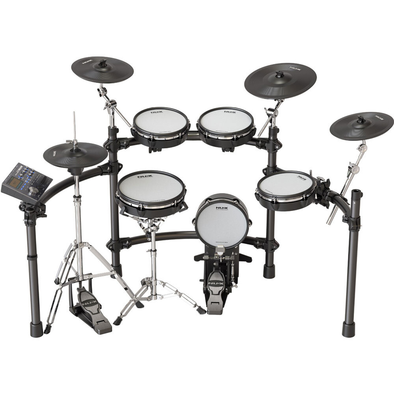 NU-X DM8 Professional 9-Piece Electronic Drum Kit with All Mesh Heads