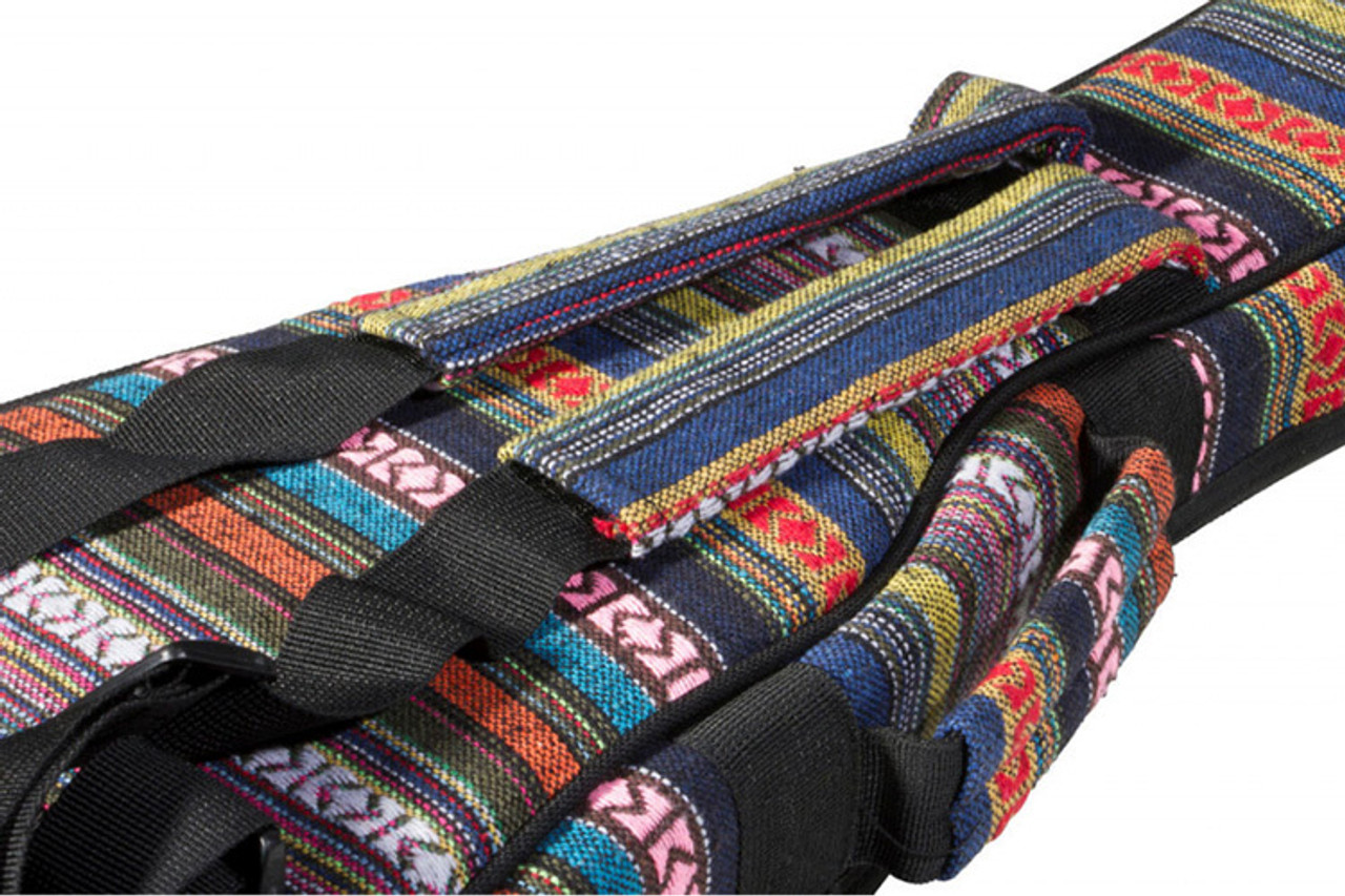 On Stage Deluxe Concert Ukulele Bag in Multi-Colour Striped Design