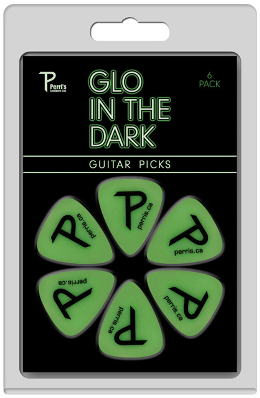 Perris 6-Pack Glo In The Dark Guitar Picks Pack