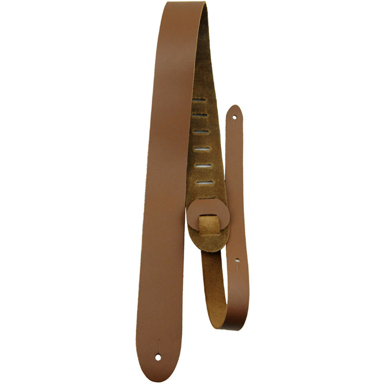 Perris 2.5" Basic Leather Guitar Strap in Tan