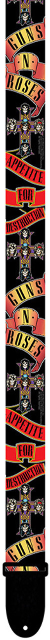 Perris 2" Polyester "Guns N Roses" Licensed Guitar Strap