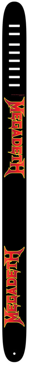 Perris 2.5" Leather Hi-Res "Megadeth" Licensed Guitar Strap