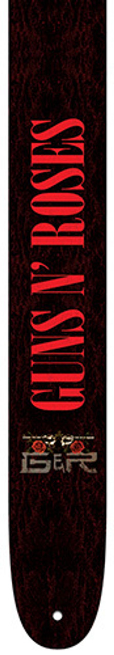 Perris 2.5" Leather Hi-Res "Guns N Roses" Licensed Guitar Strap