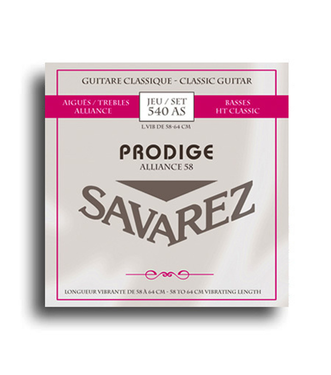 Savarez Prodige 540AS Fractional Shorter Scale Classical Guitar String Set (58-64cm)