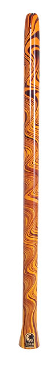 Toca Duro Didgeridoo 49" Orange Swirl Design