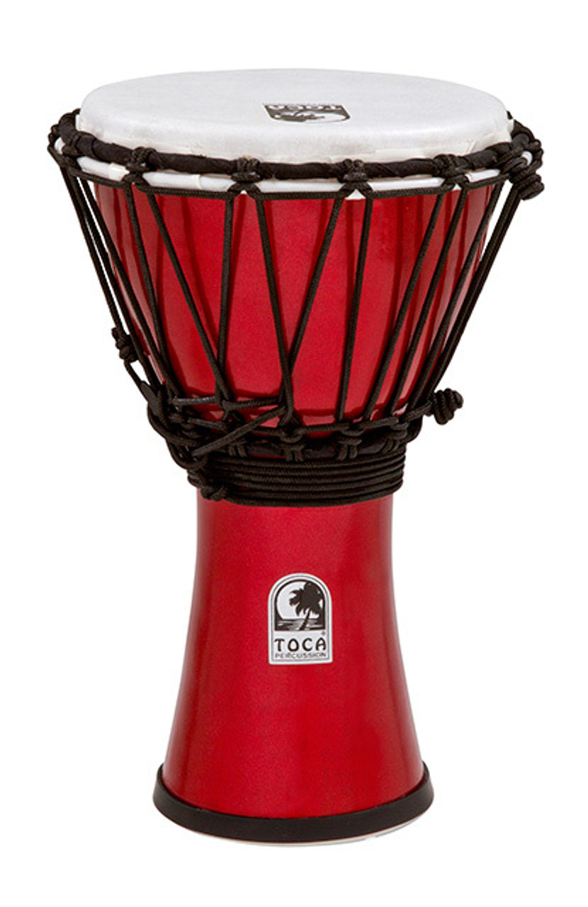 Toca Freestyle Colorsound Series Djembe 7" in Metallic Red