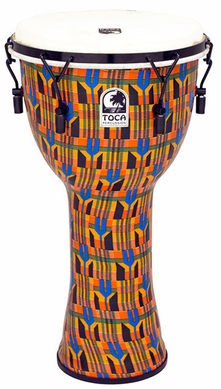 Toca Freestyle 2 Series Mech Tuned Djembe 12" in Kente Cloth