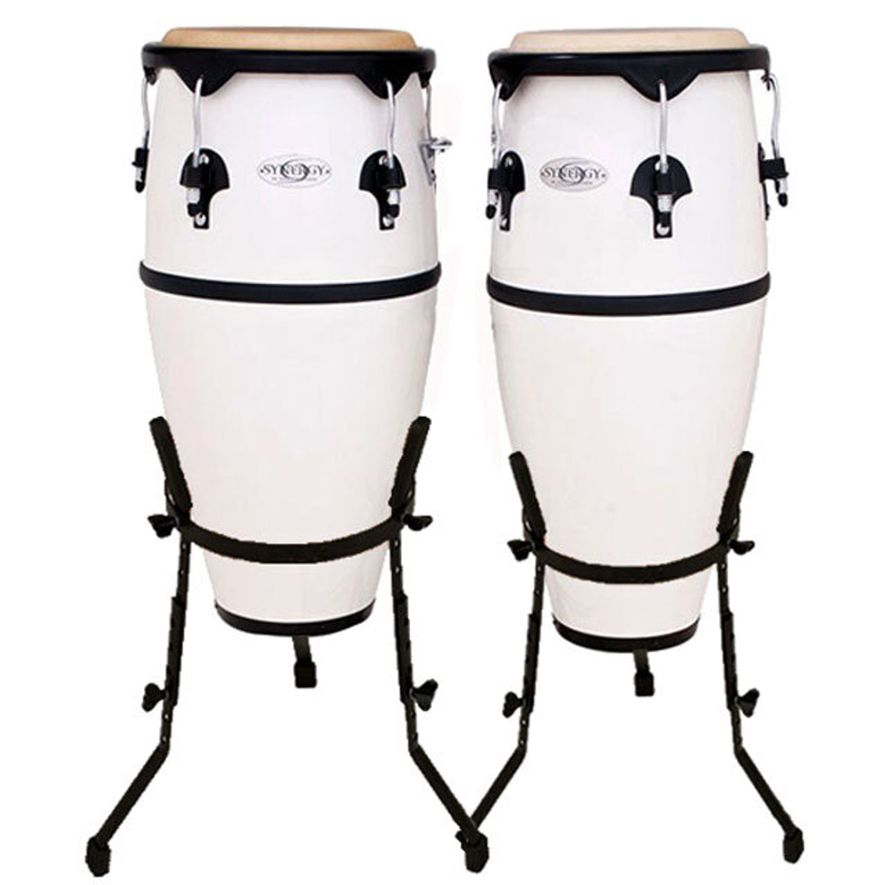 Toca 10 & 11" Synergy Series Synthetic Conga Set in White