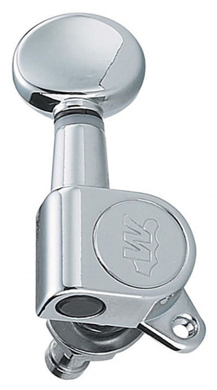 Wilkinson Electric Guitar Tuning Machines in Chrome Finish (6-inline)