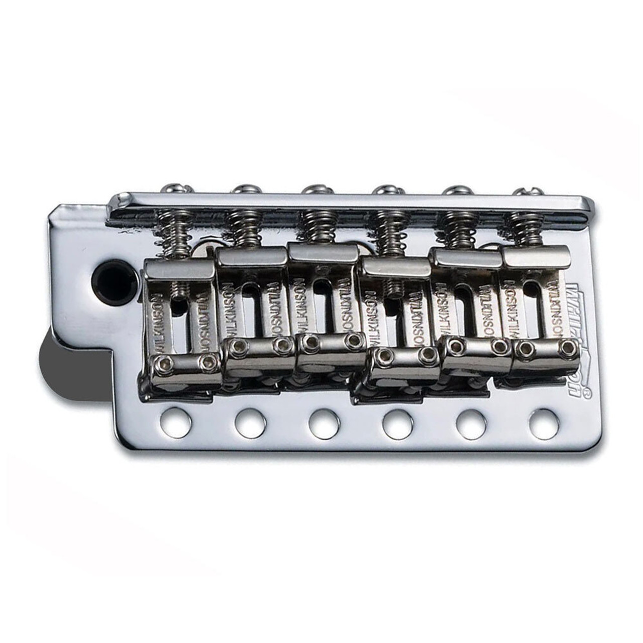 Wilkinson Classic ST Style Complete 6-point Tremolo Bridge in Chrome with Zinc Block