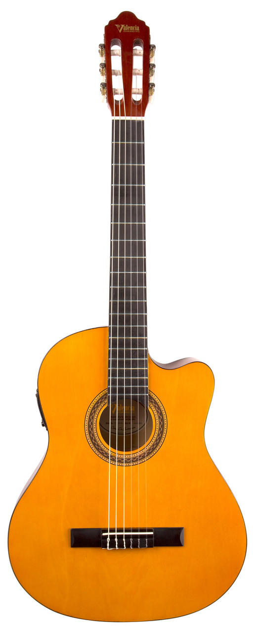 Valencia VC104CE Classical Guitar - Cutaway, Electric Acoustic