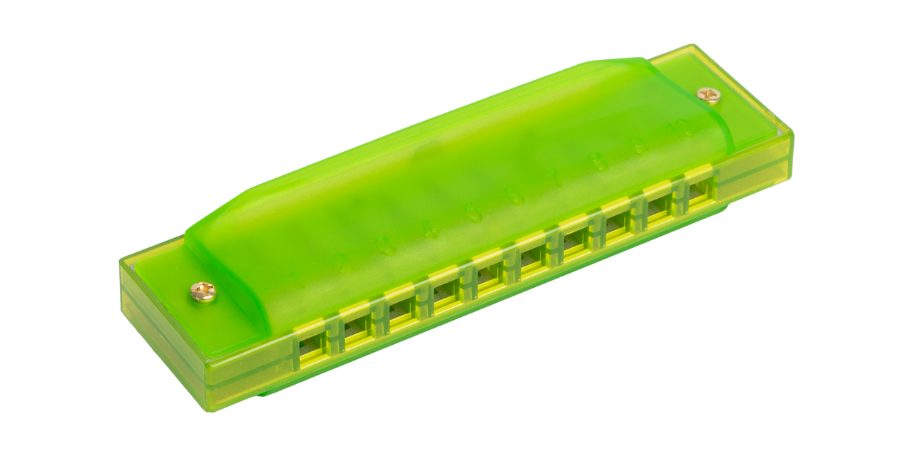 Bryden M80CGNTransparent harmonica. Green.