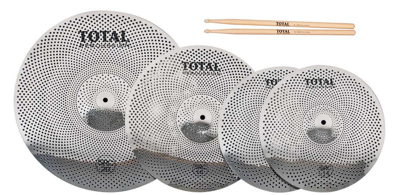 Total Percussion SRC50 Sound Reduction Cymbals Box Set.