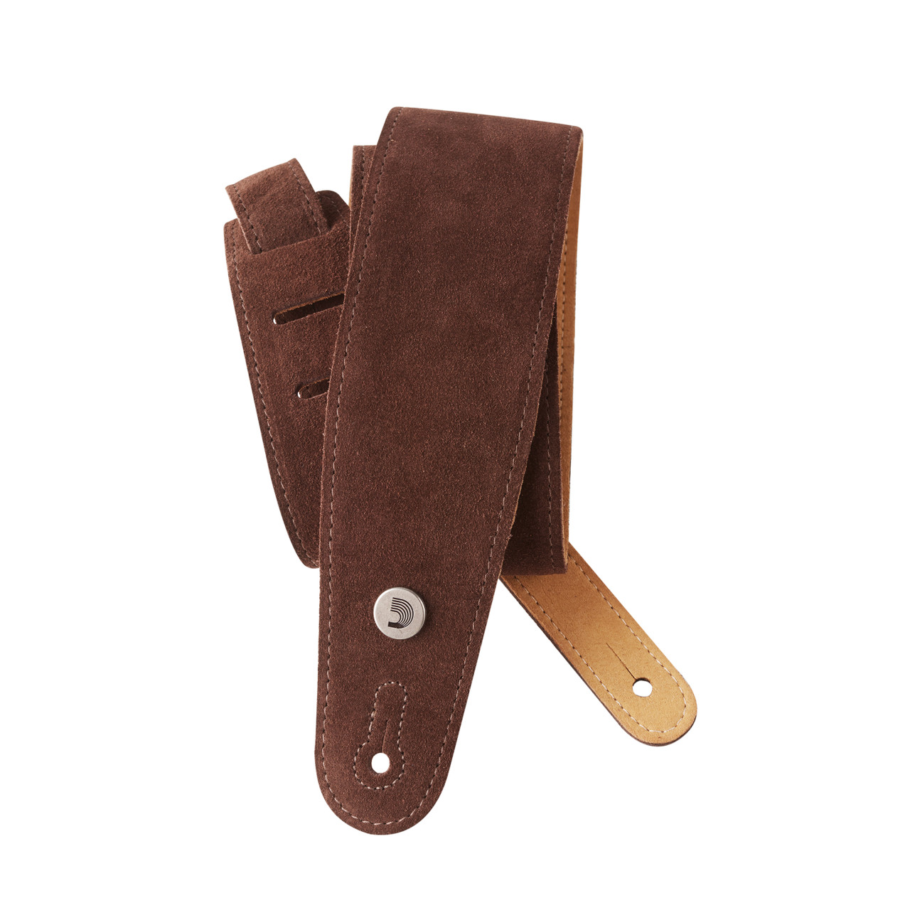 D'Addario Suede Guitar Strap, Cognac