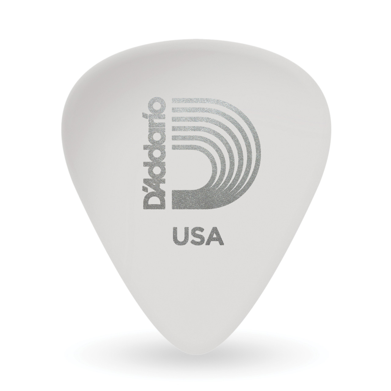 D'Addario White-Color Celluloid Guitar Picks, 25 pack, Extra Heavy