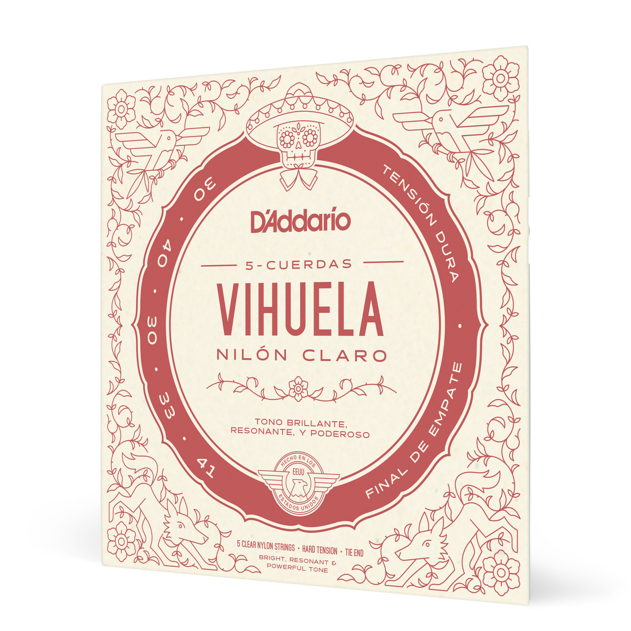 DÕAddario MV10H Vihuela Hard Tension Strings