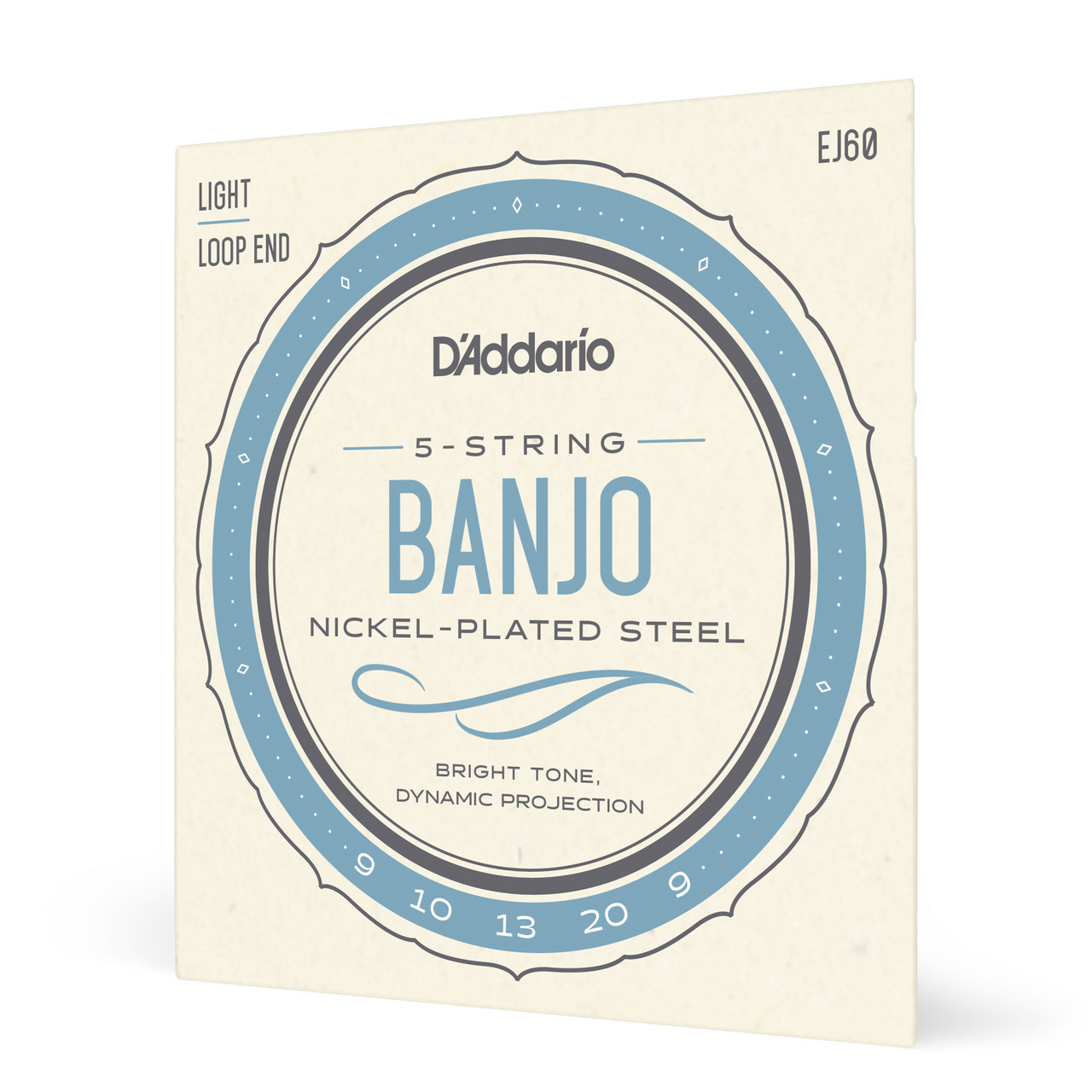 D'Addario EJ60 5-String Banjo Strings, Nickel, Light, 9-20