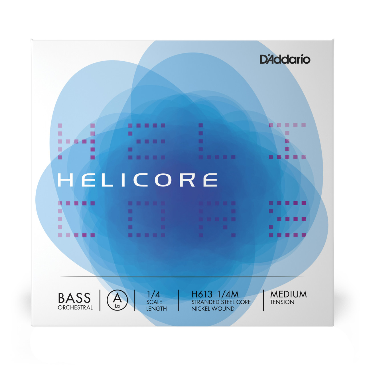 D'Addario Helicore Orchestral Bass Single A String, 1/4 Scale, Medium Tension
