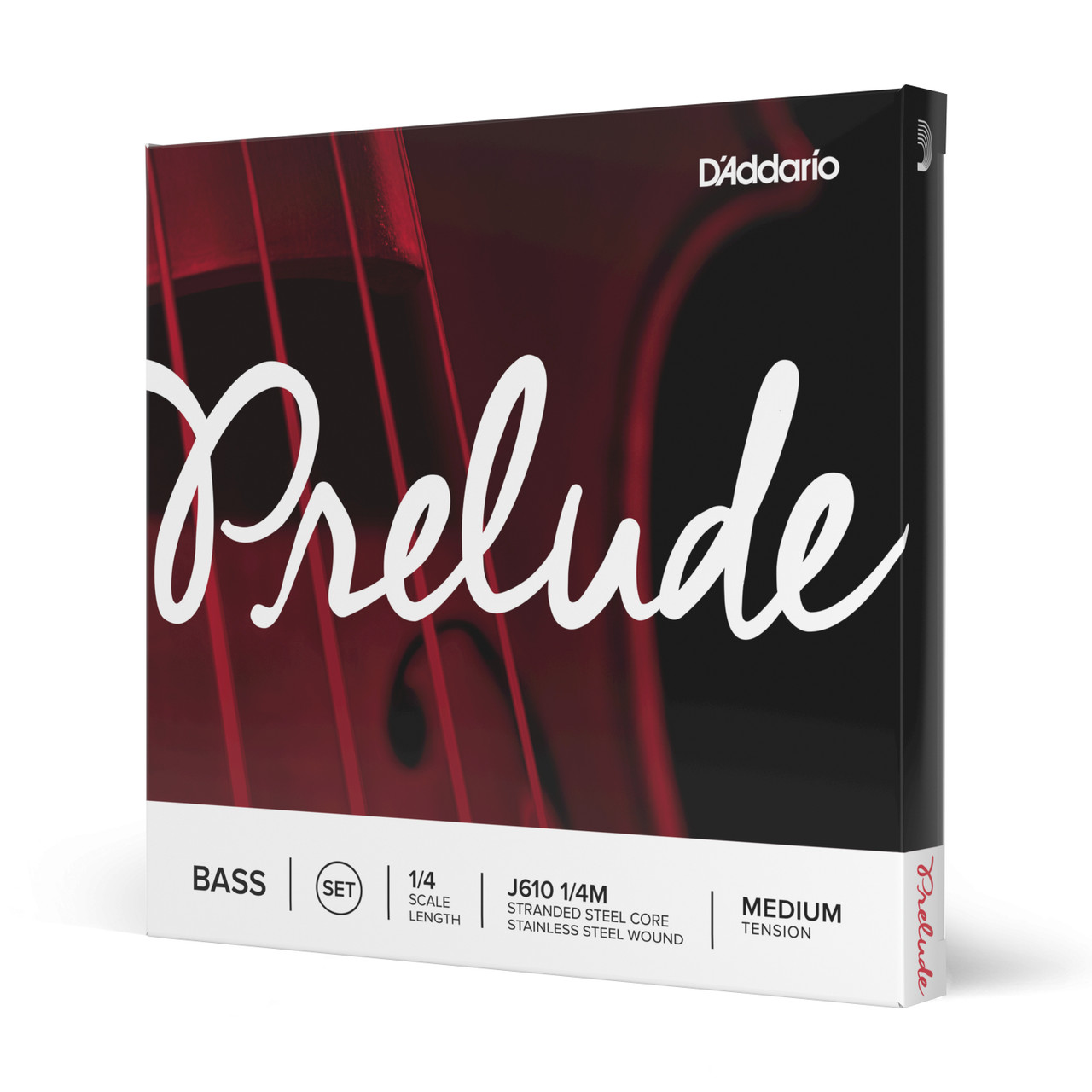 D'Addario Prelude Bass String Set, 1/4 Scale, Medium Tension