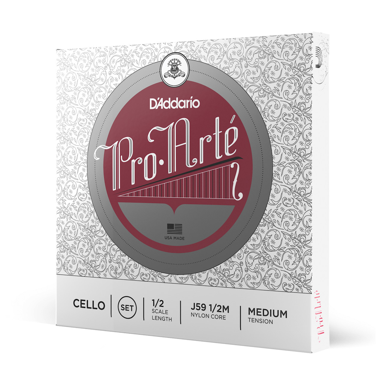 D'Addario Pro-Arte Cello String Set, 1/2 Scale, Medium Tension