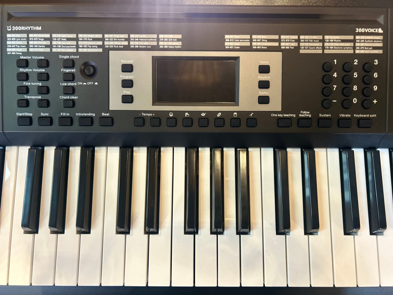 Crown CK-71 61-Key Electronic Portable Keyboard (Black) Keylighting keyboard - Bonus Keyboard stand included (Limited Offer)
