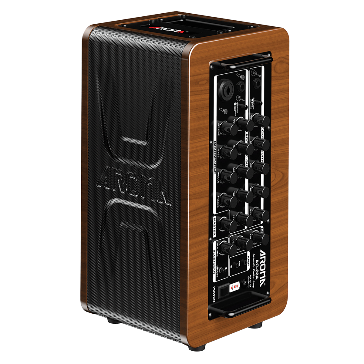 Aroma AG-60A 60W Acoustic Guitar Rechargeable Amplifier