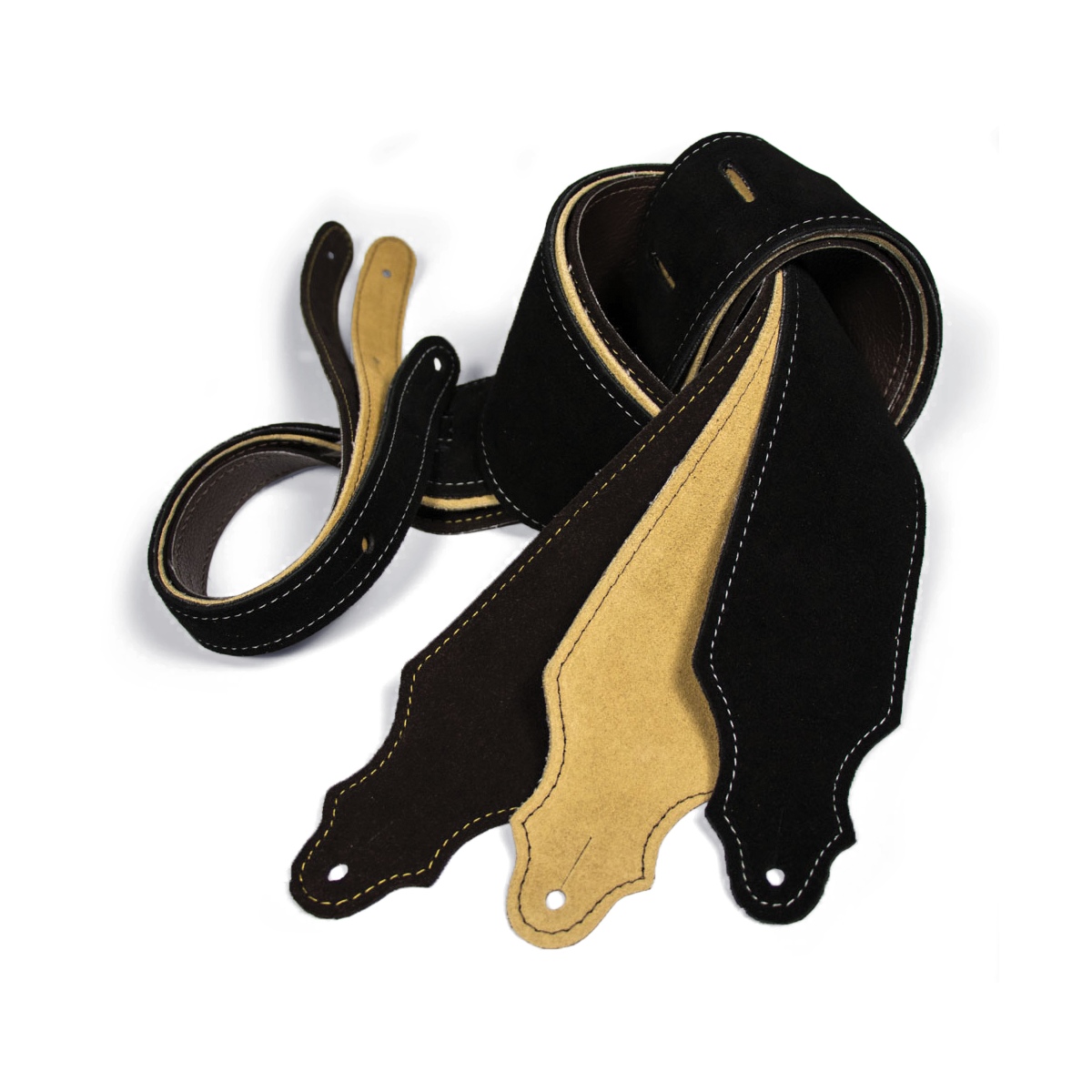 Franklin 2.5" Chocolate Purist Suede Strap with Buck Backing