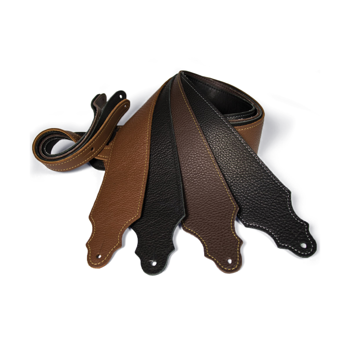 Franklin 2.5" Black Purist Leather Strap with Buck Backing