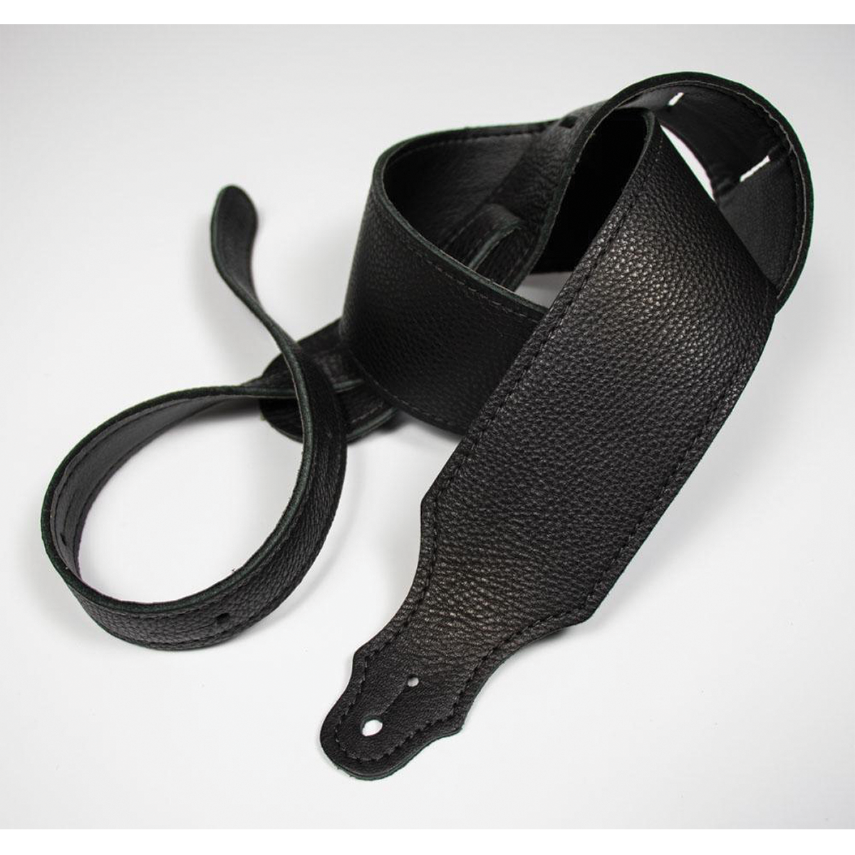 Franklin 2.5" Black Purist Leather Strap with Buck Backing
