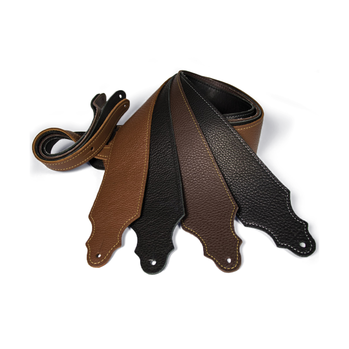 Franklin 2.5" Chocolate Purist Leather Strap with Buck Backing