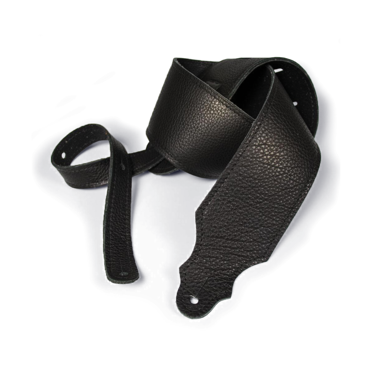 Franklin 3" Black Purist Leather Strap with Buck Backing