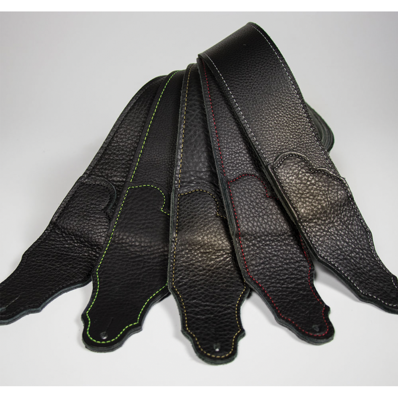 Franklin Original  2.5" Black Glove Leather with Silver Stitching