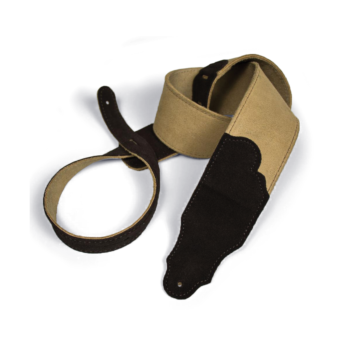 Franklin Original 2.5" Honey Suede with Chocolate Stitching