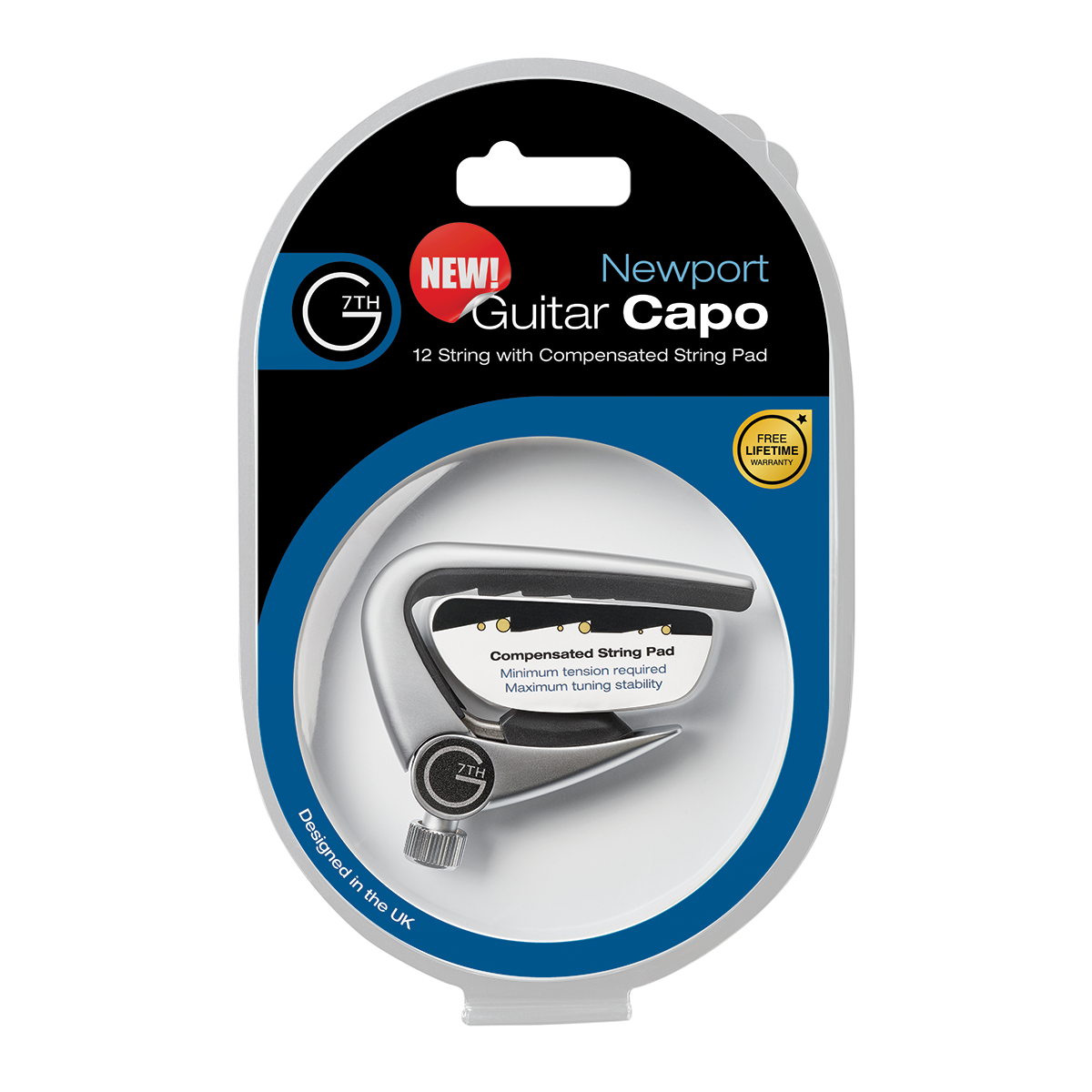 G7 Newport 12 String Capo with Compensated String Pad