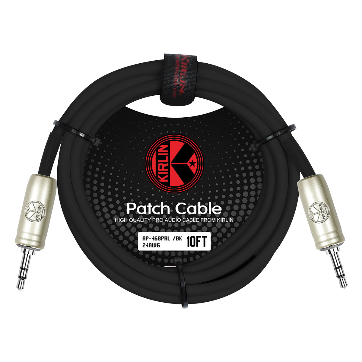 Kirlin AP468PR-10 Stereo 3.5mm Cable 10-Foot [KAP468PR-10]