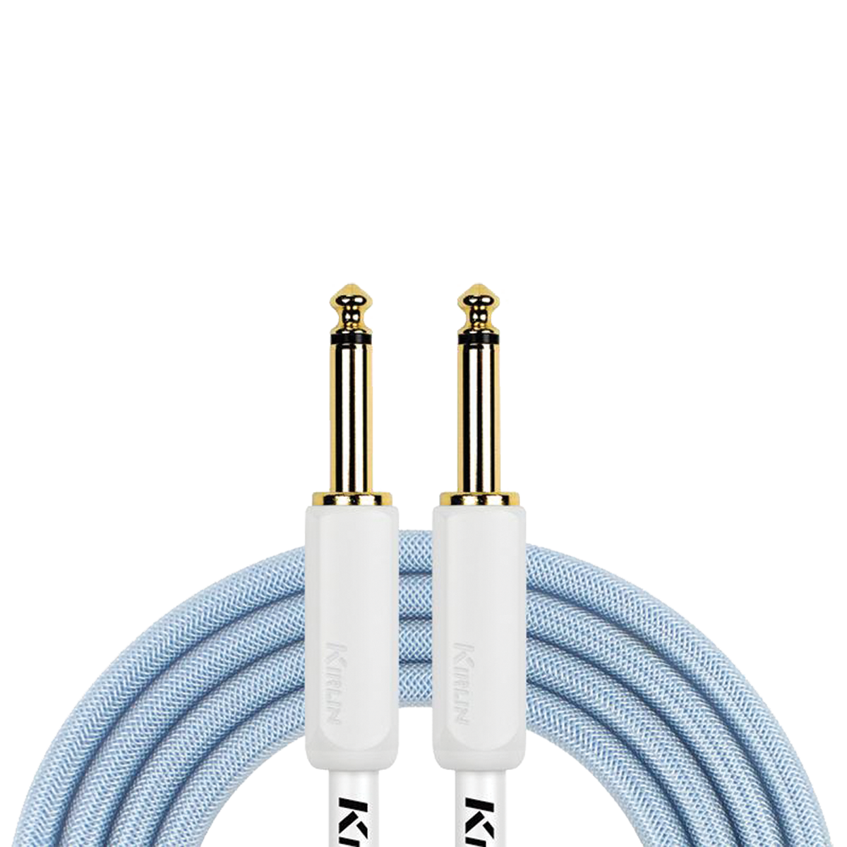 Kirlin KIPW201WBL-10 PVC Woven Premium Plus Instrument Cable 10Ft Blue