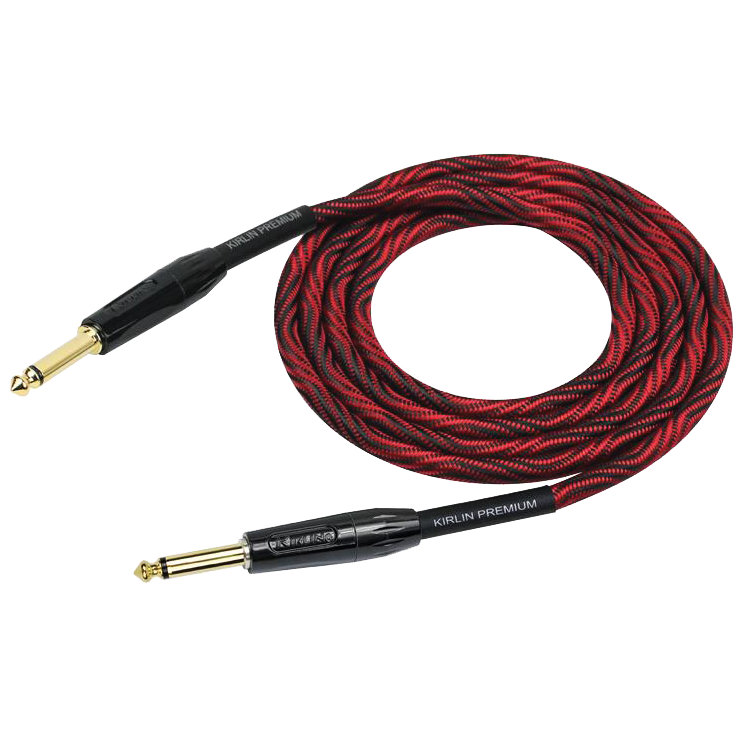 Kirlin IWB201WB 20ft Premium Plus Wave Red Instrument Cable